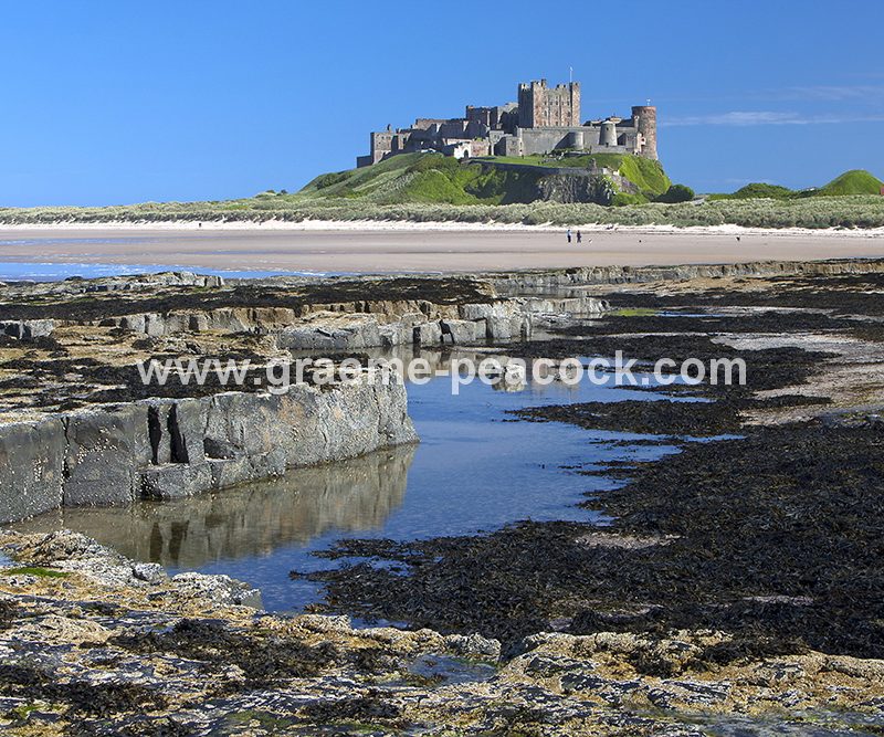 Bamburgh Castle and village, Bamburgh, Northumberland