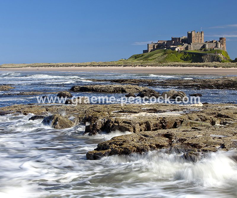 Bamburgh Castle and village, Bamburgh, Northumberland