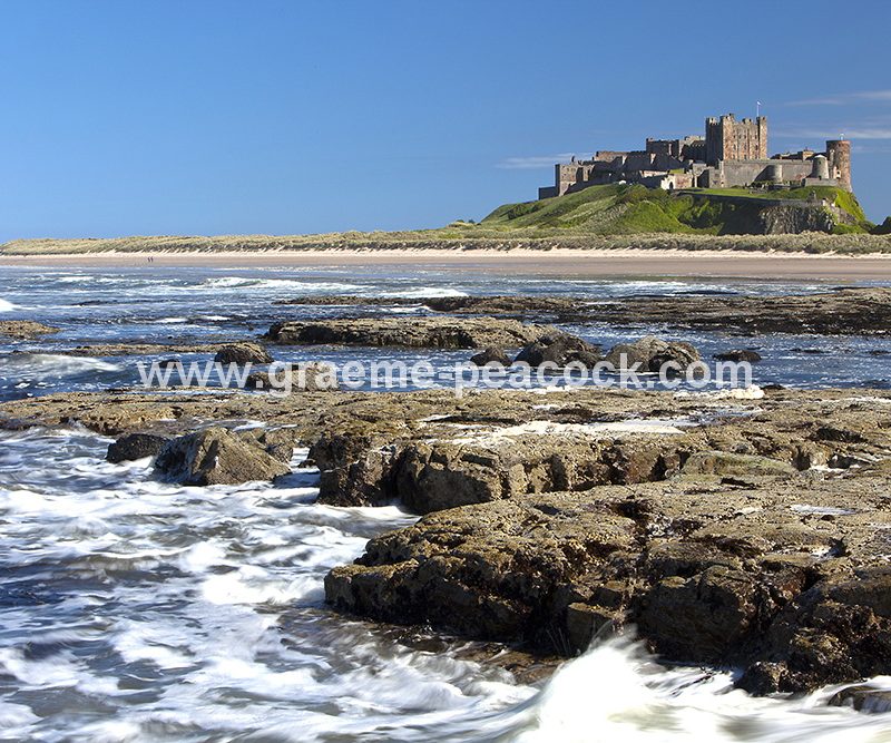Bamburgh Castle and village, Bamburgh, Northumberland