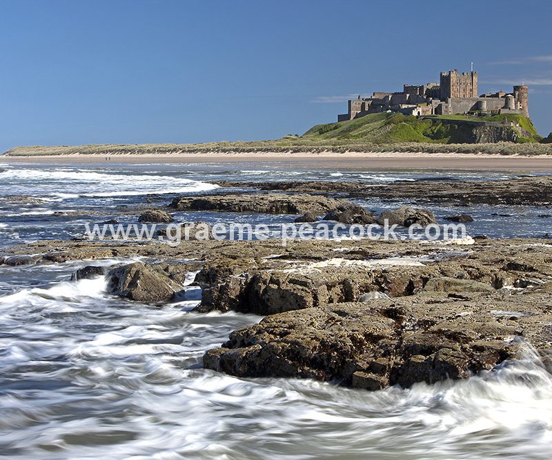 Bamburgh Castle and village, Bamburgh, Northumberland