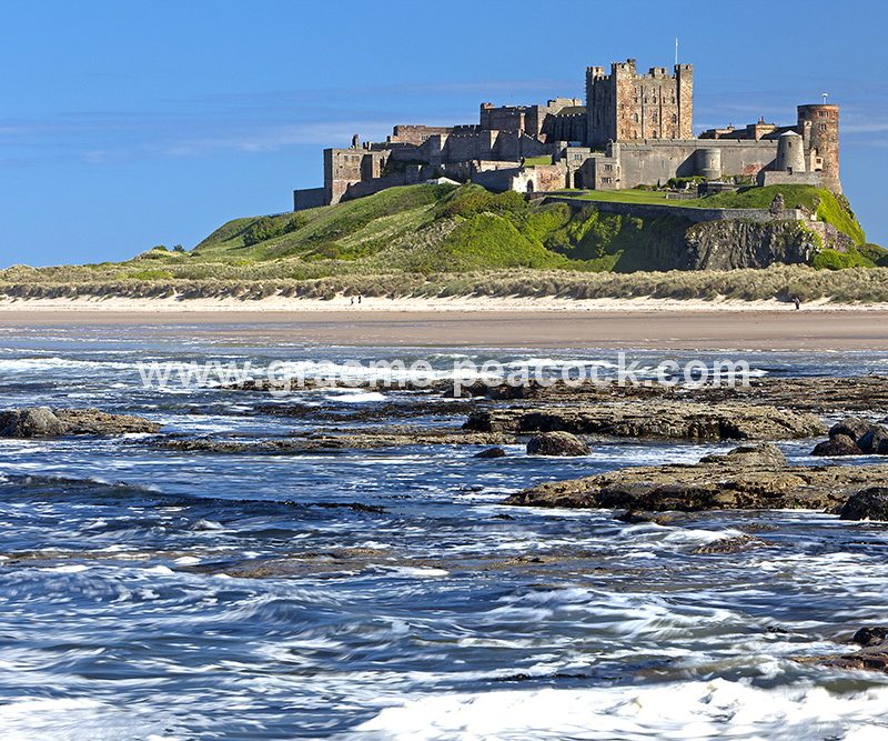 Bamburgh Castle and village, Bamburgh, Northumberland