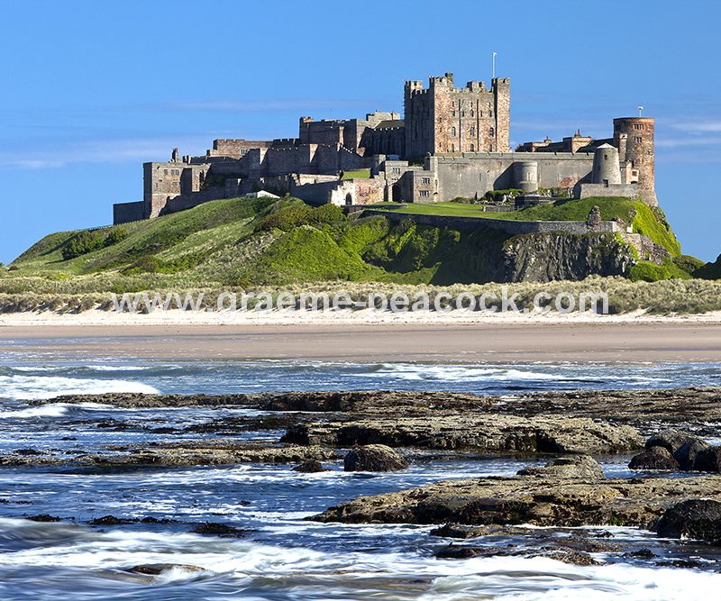 Bamburgh Castle and village, Bamburgh, Northumberland