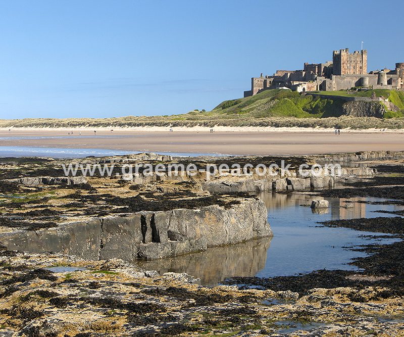 Bamburgh Castle and village, Bamburgh, Northumberland