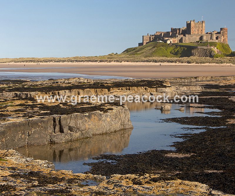 Bamburgh Castle and village, Bamburgh, Northumberland