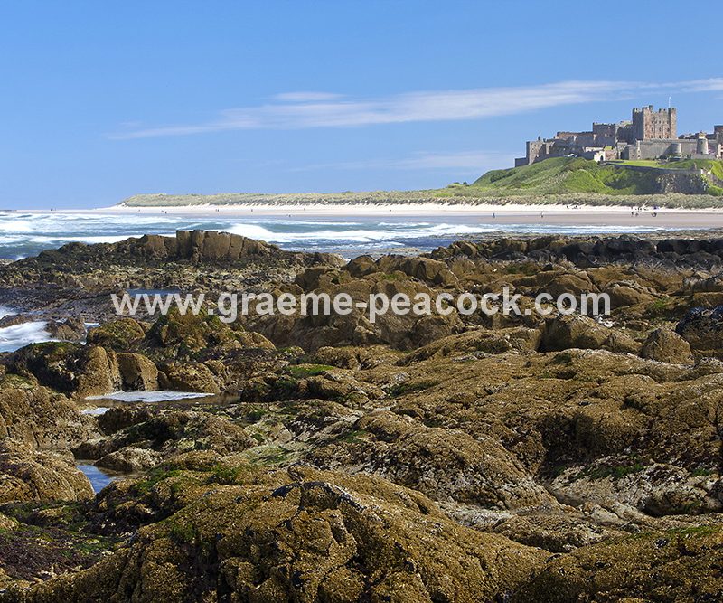 Bamburgh Castle and village, Bamburgh, Northumberland