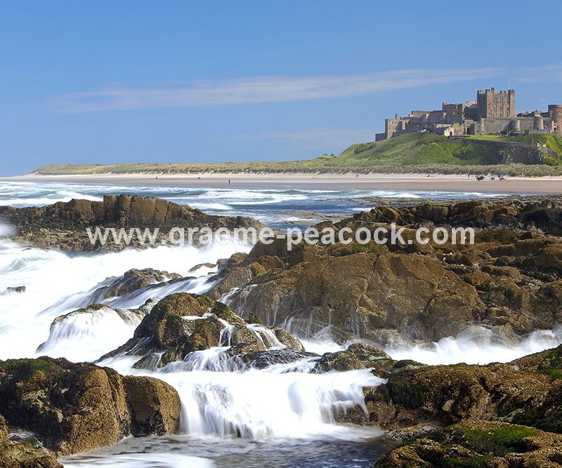 Bamburgh Castle and village, Bamburgh, Northumberland
