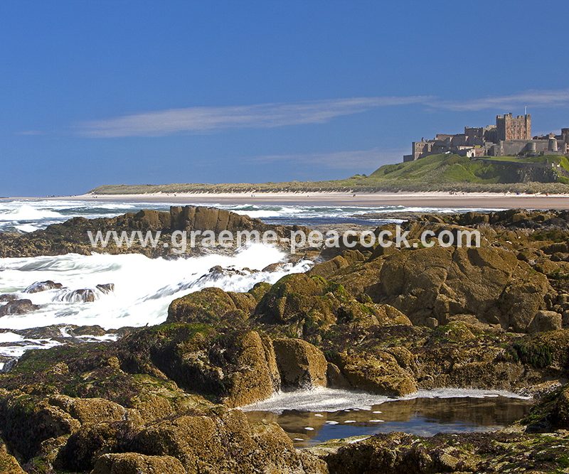 Bamburgh Castle and village, Bamburgh, Northumberland