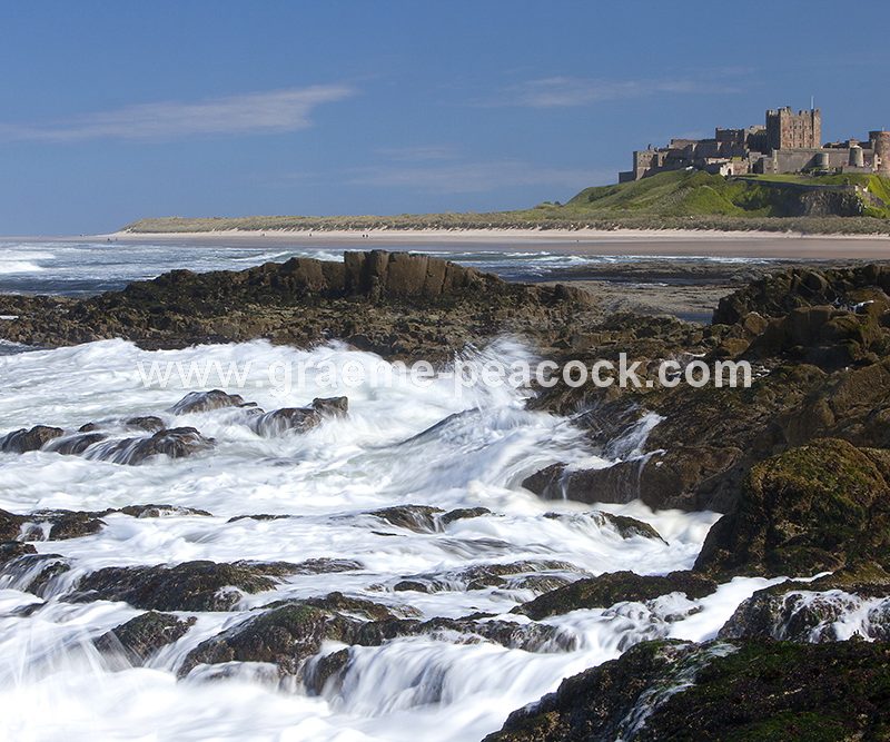 Bamburgh Castle and village, Bamburgh, Northumberland