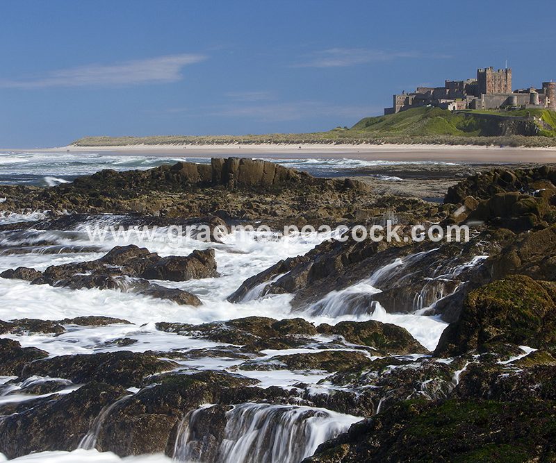 Bamburgh Castle and village, Bamburgh, Northumberland