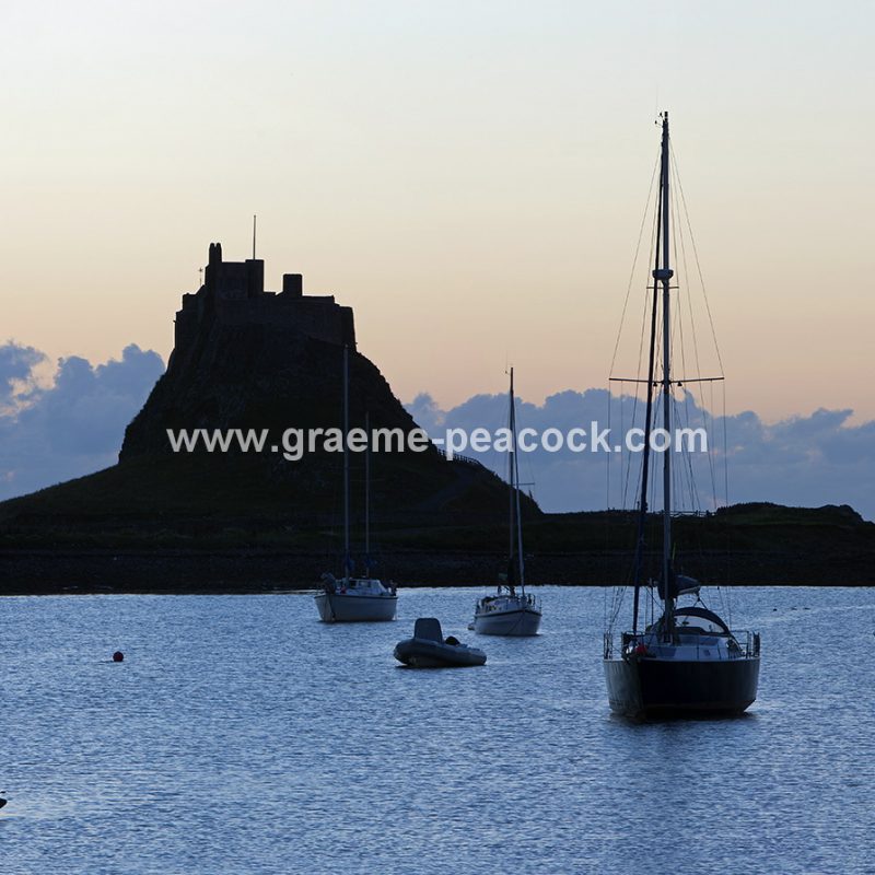 Lindisfarne Castle at dawn, Holy Island of Lindisfarne, Nortthumberland