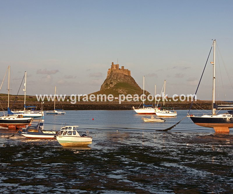 Early morning on The Holy Island of Lindisfarne near Berwick-upon-Tweed, Northumberland