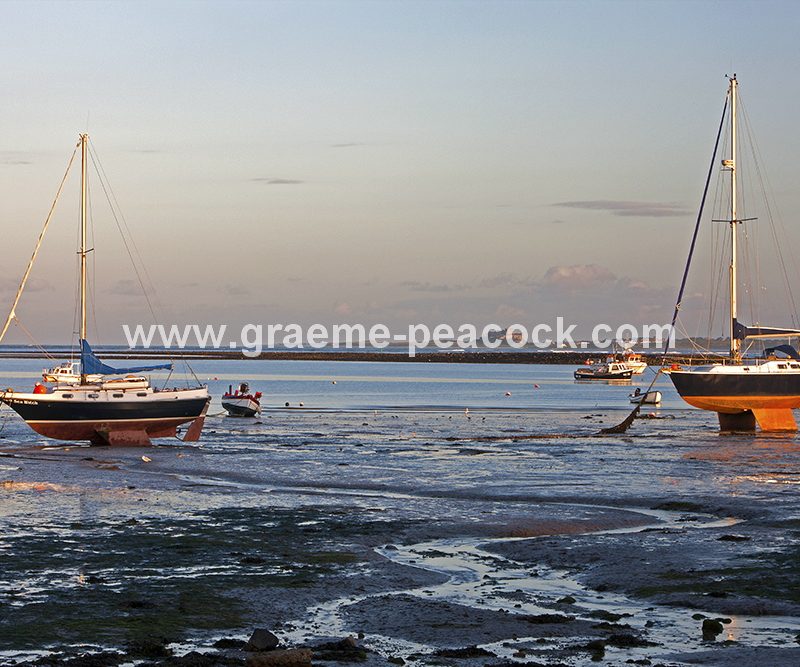 Early morning on The Holy Island of Lindisfarne near Berwick-upon-Tweed, Northumberland