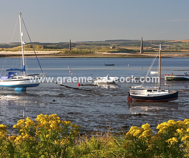 Early morning on The Holy Island of Lindisfarne near Berwick-upon-Tweed, Northumberland
