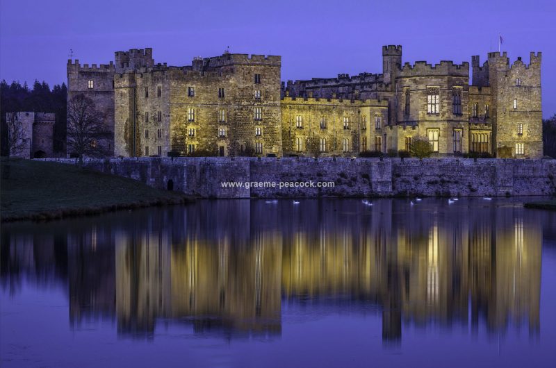 Raby Castle at dusk, Staindrop, County Durham