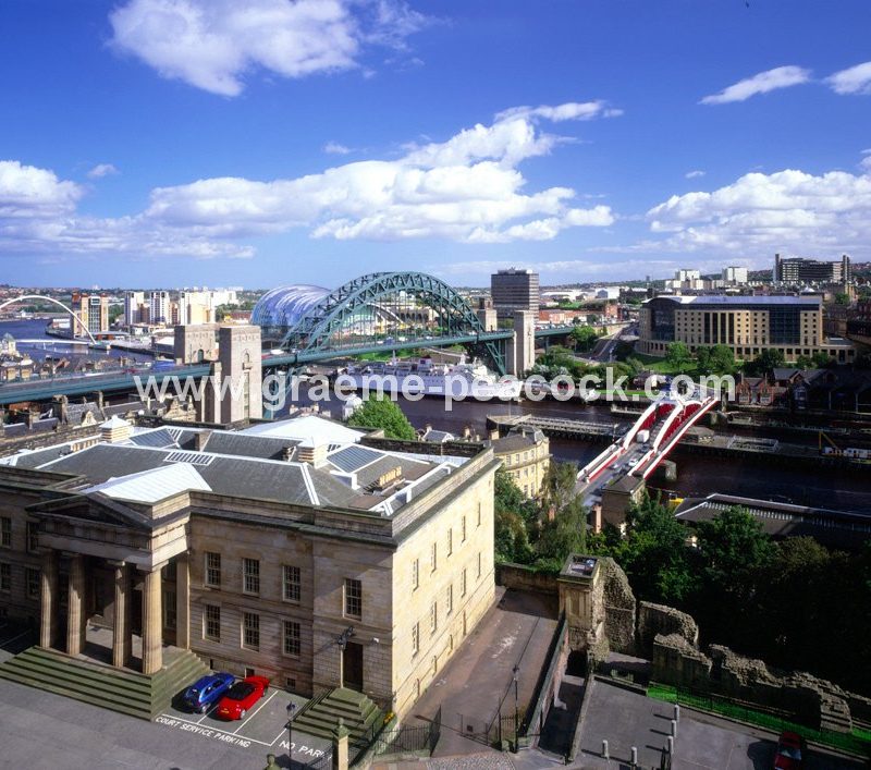 View of Newcastle Quayside from Castle Keep