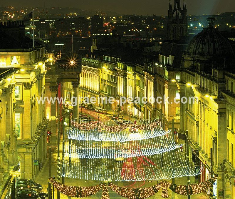 Grey Street at Christmas