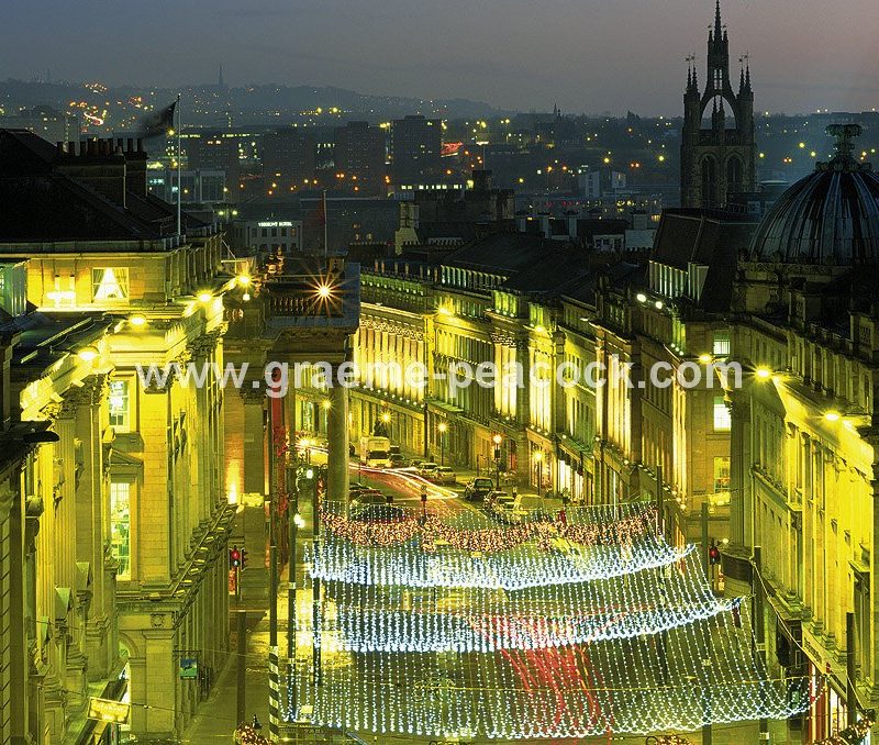 Grey Street at Christmas