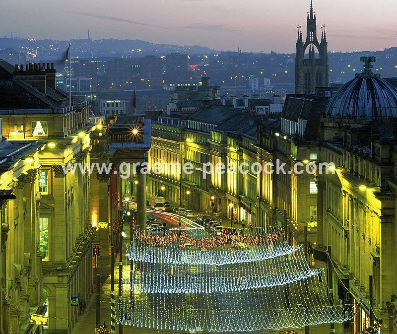 Grey Street at Christmas