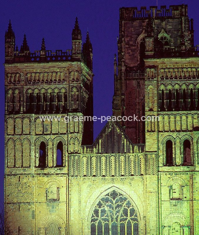 Durham Cathedral at night