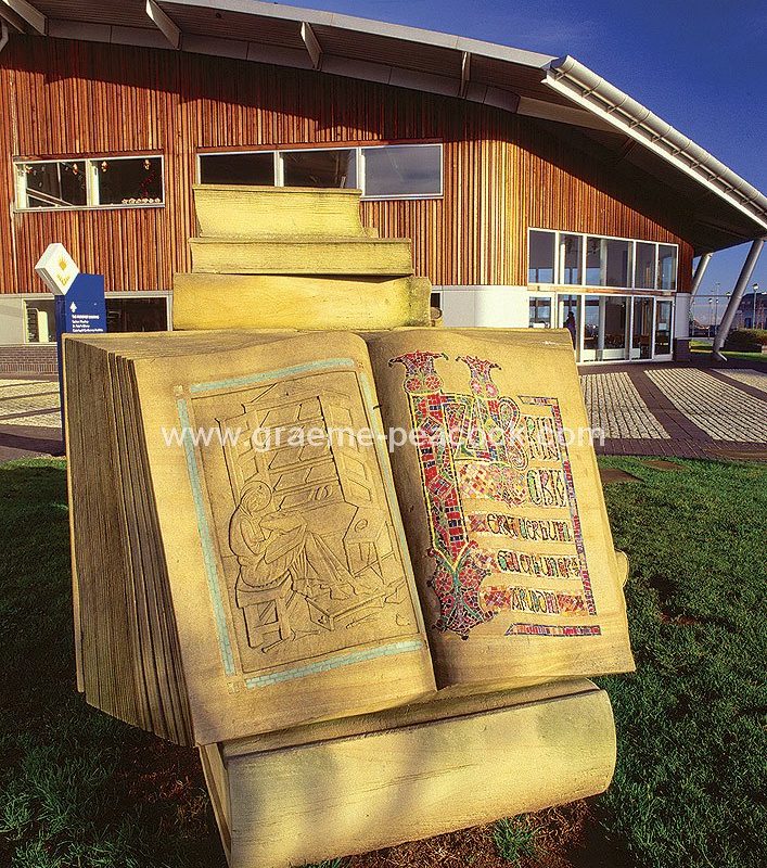 Lindisfarne Gospels Sculpture at Sunderland University