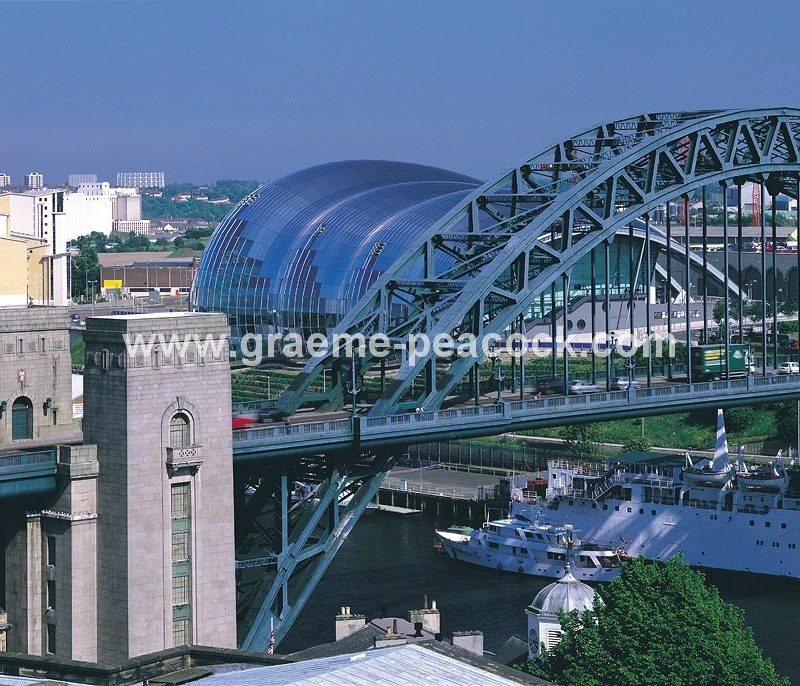 Tyne Bridge and Sage Gateshead, Tyne and Wear
