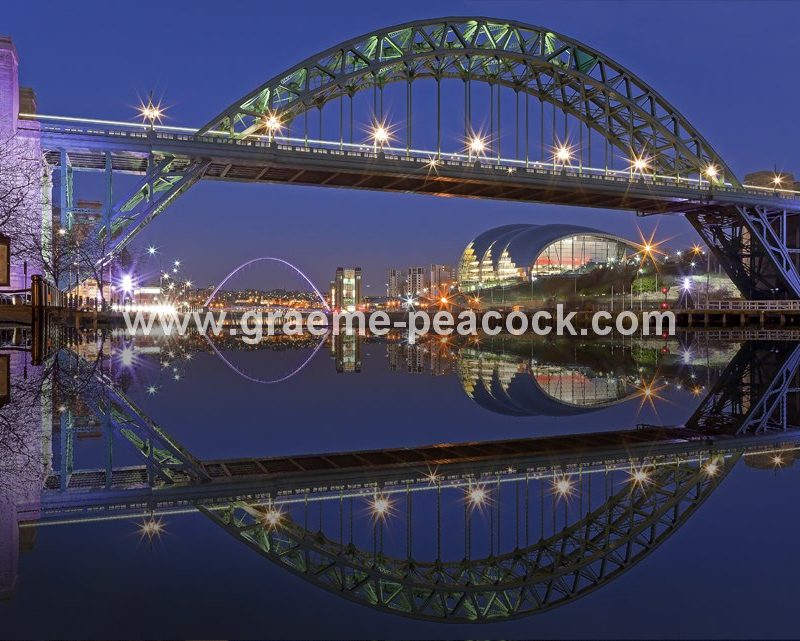The Tyne Bridge at night, Newcastle upon Tyne, Tyne and Wear