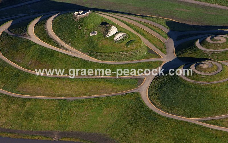 Aerial image of 'Northumberlandia' near Cramlington, Northumberland