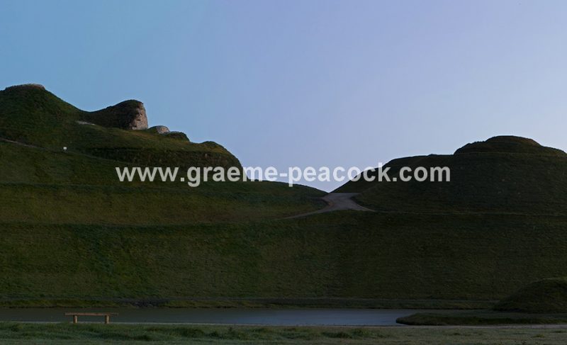 Panoramic  image of 'Northumberlandia' near Cramlington, Northumberland