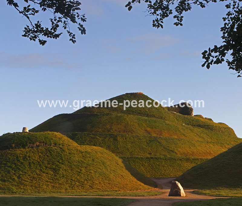 Panoramic  image of 'Northumberlandia' near Cramlington, Northumberland