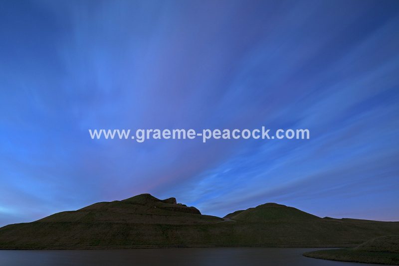 Northumberlandia at sunset near Cramlington, Northumberland