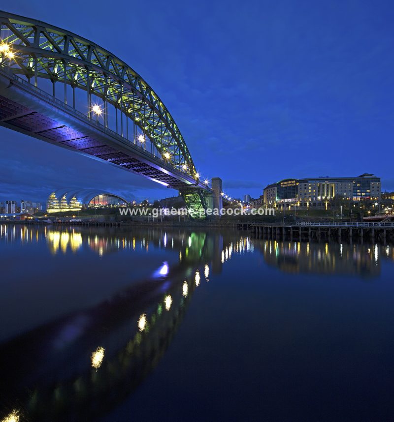 The Tyne Bridge at night, Newcastle upon Tyne, Tyne and Wear