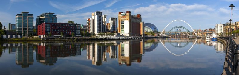 Dawn on Newcastle quayside, Newcastle upon Tyne, Tyne & Wear