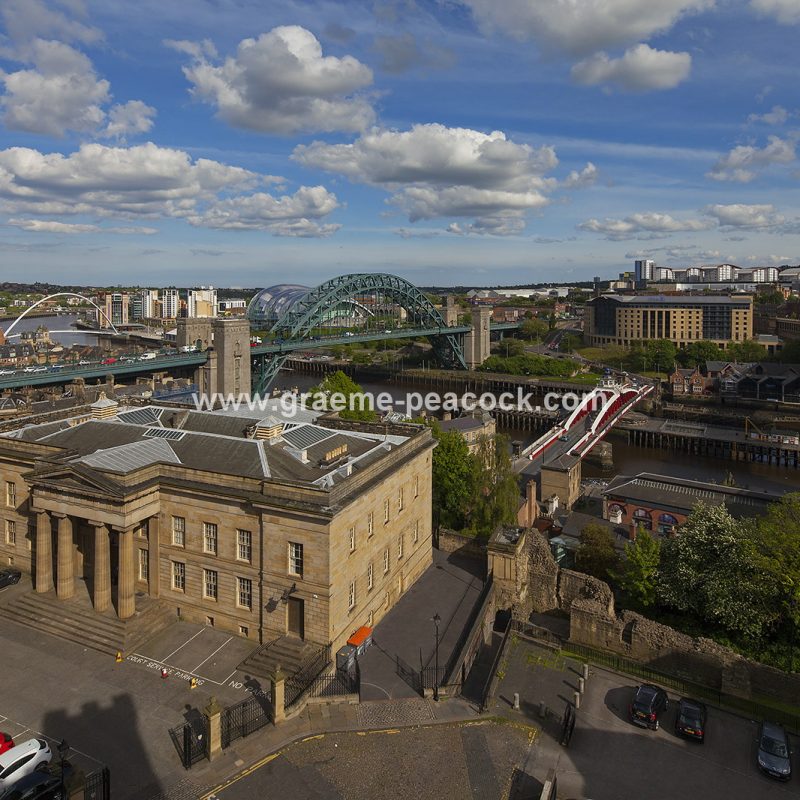Newcastle & Gateshead quays from The Castle Keep, Newcastle upon Tyne, Tyne & Wear