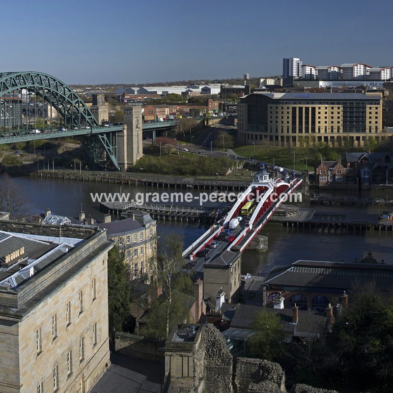 Newcastle & Gateshead quays from The Castle Keep, Newcastle upon Tyne, Tyne & Wear