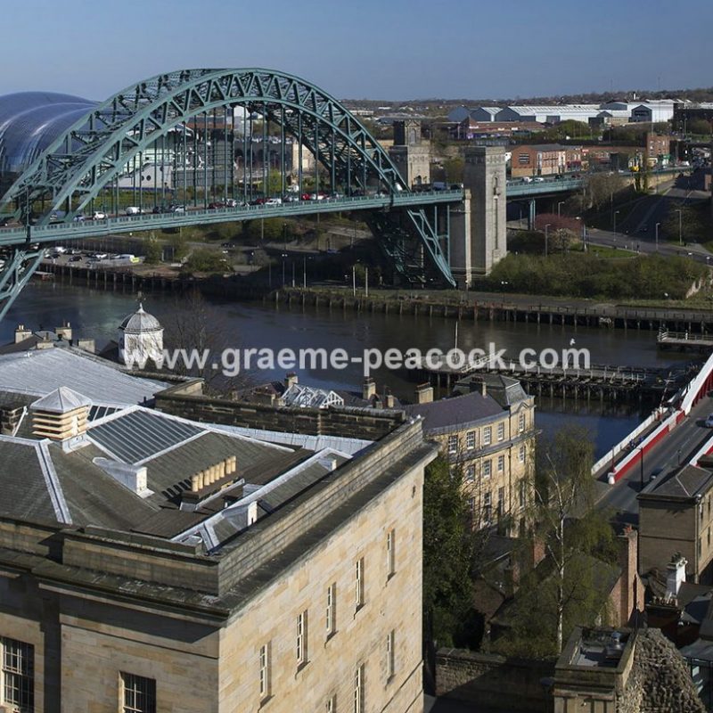 Newcastle & Gateshead quays from The Castle Keep, Newcastle upon Tyne, Tyne & Wear