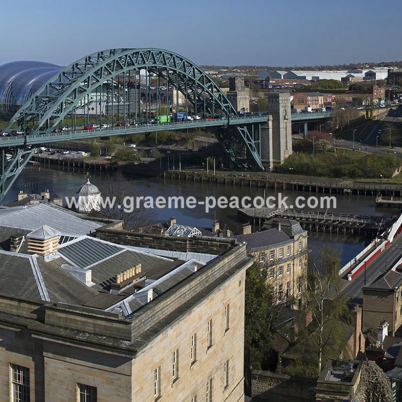 Newcastle & Gateshead quays from The Castle Keep, Newcastle upon Tyne, Tyne & Wear