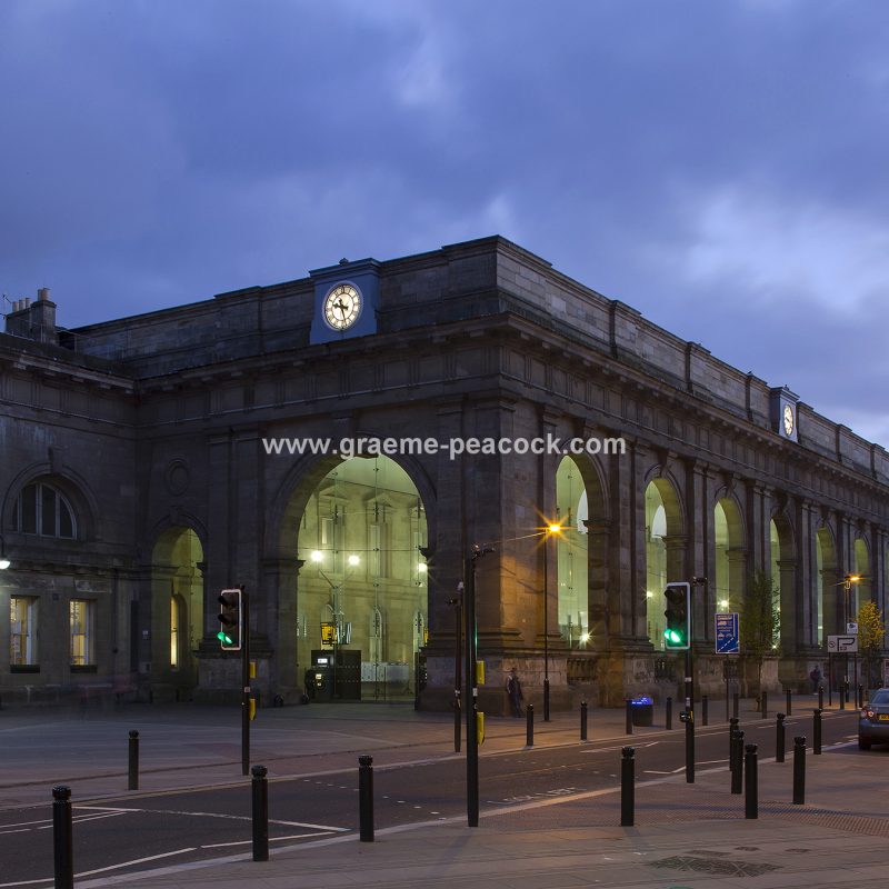 Newcastle Central Station at night, Newcastle upon Tyne, Tyne & Wear