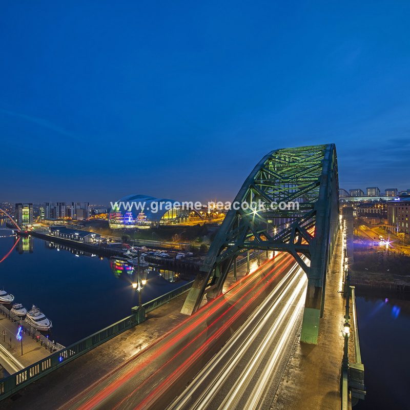 The Tyne Bridge at dusk, newcastle upon tyne, tyne and wear
