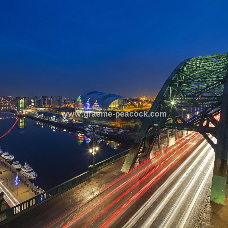 The Tyne Bridge at dusk, newcastle upon tyne, tyne and wear