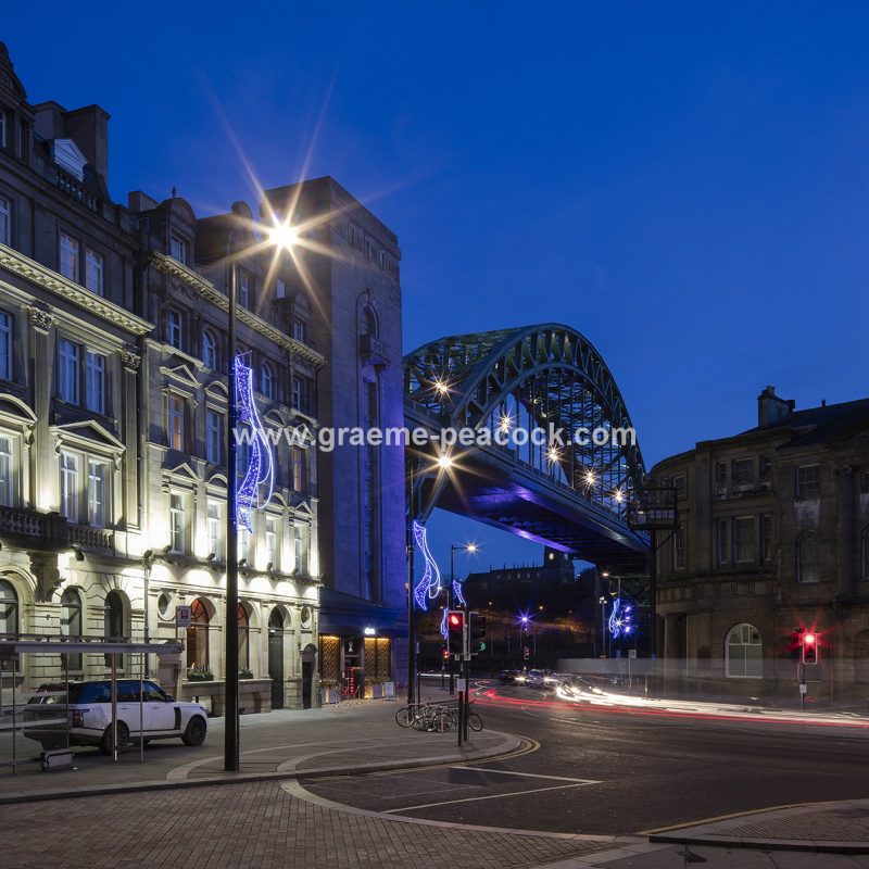 The Tyne Bridge at dusk, Newcastle upon tyne, Tyne and Wear