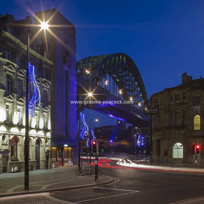The Tyne Bridge at dusk, Newcastle upon tyne, Tyne and Wear