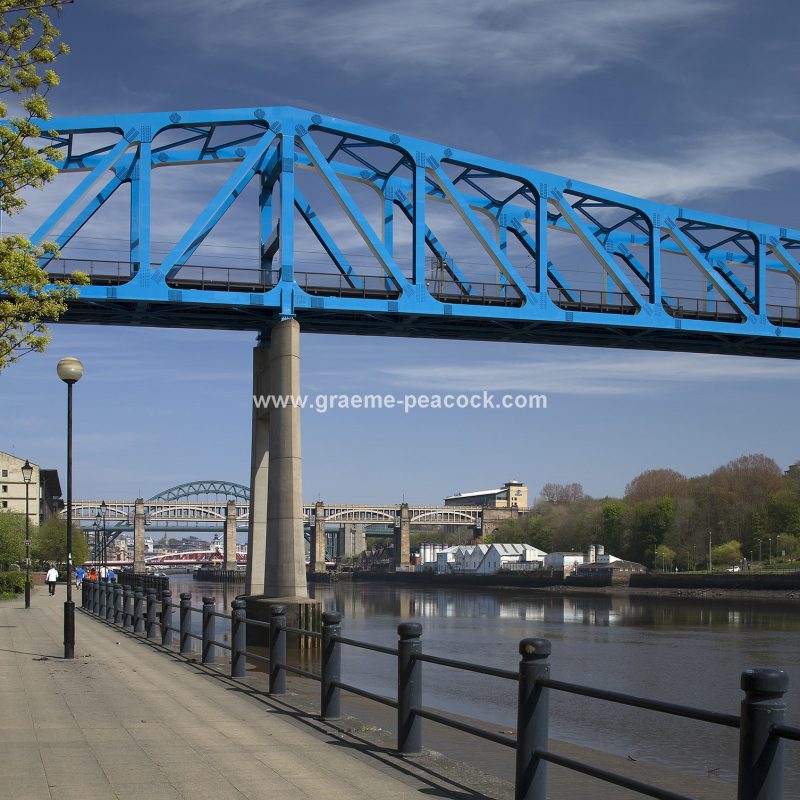 The Metro (Queen Elizabeth II) bridge, Newcastle upon Tyne, Tyne and Wear