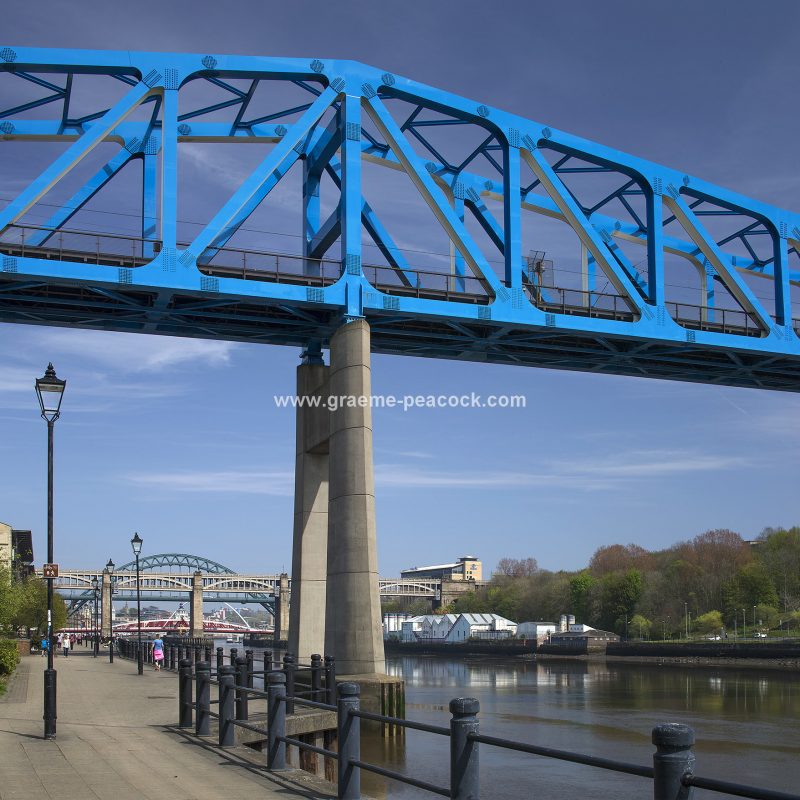 The Metro (Queen Elizabeth II) bridge, Newcastle upon Tyne, Tyne and Wear