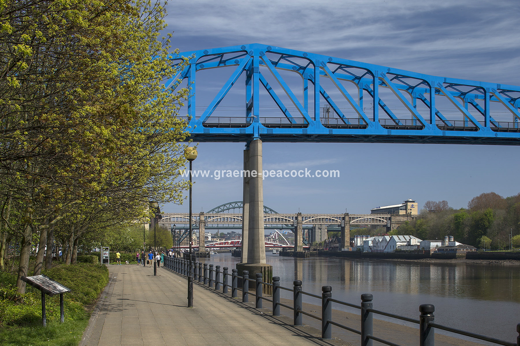 The Metro (Queen Elizabeth II) bridge, Newcastle upon Tyne, Tyne and Wear