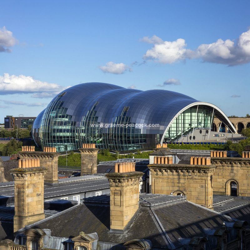 Newcastle & Gateshead quays from The Tyne Bridge, Newcastle upon Tyne, Tyne & Wear