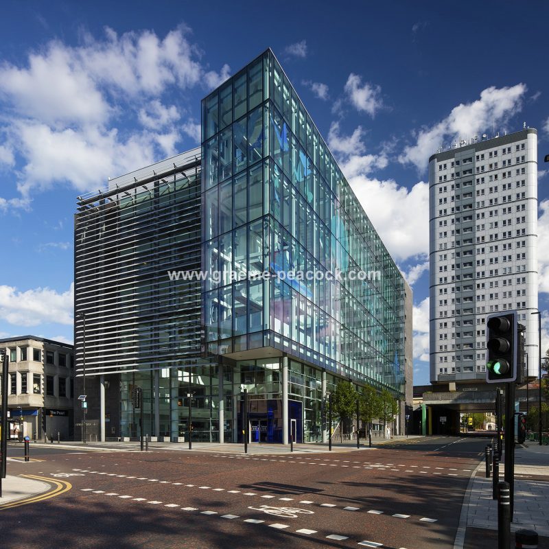 Newcastle Central Library by day, Newcastle upon Tyne, Tyne & Wear