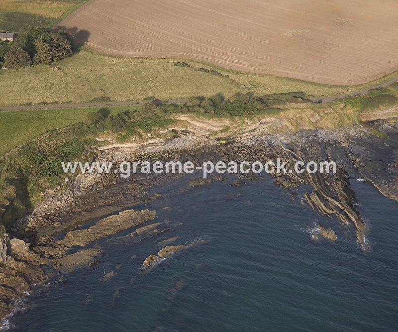 Aerial View of Howick Haven, near Craster, on the Northumberland Coast