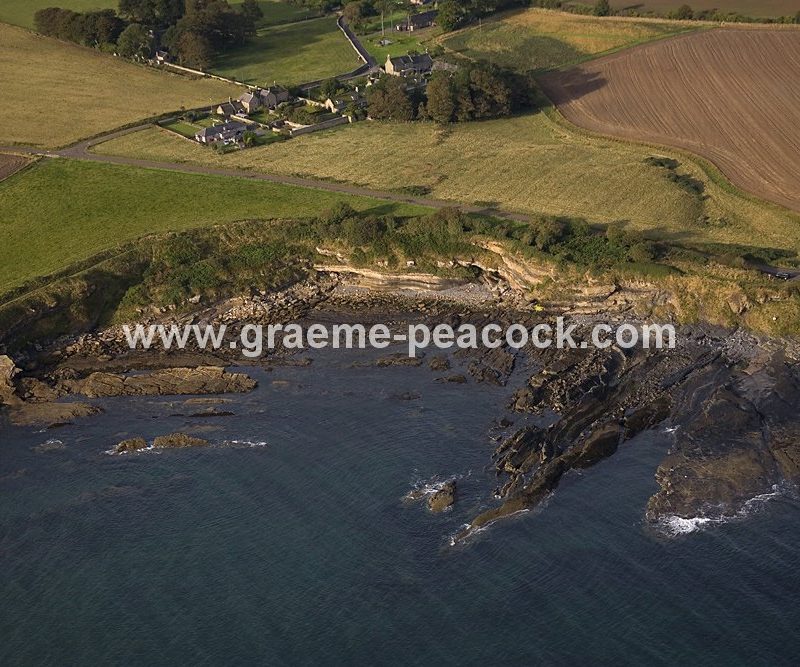 Aerial View of Howick Haven, near Craster, on the Northumberland Coast
