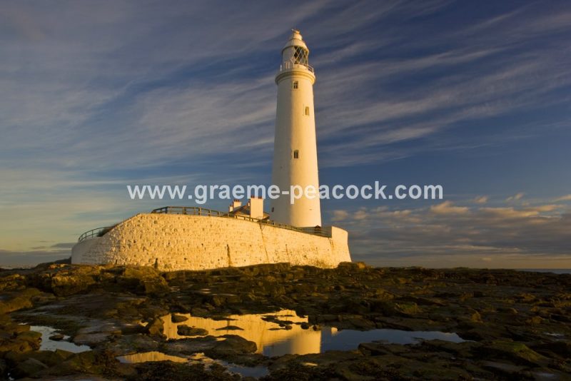 Dawn at St. Mary's Lighthouse, Whitley Bay, Tyne and Wear