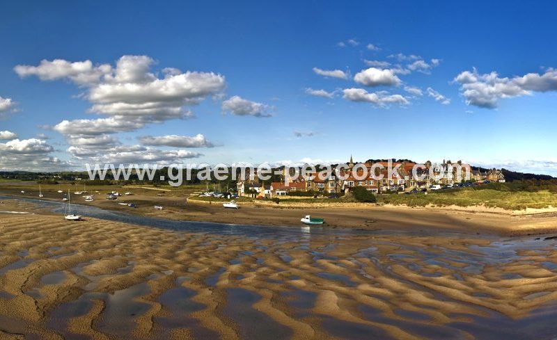 Alnmouth harbour and village,  Alnmouth,  Northumberland